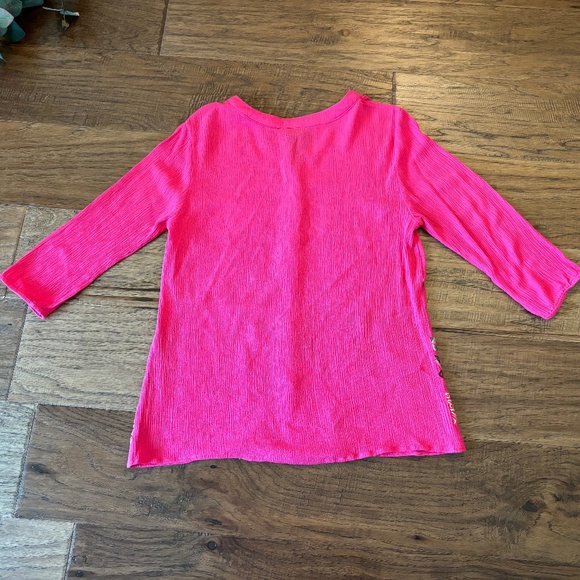 Liv Los Angeles Pink Lightweight Top Embroidery Top Boho Women's Size Sm… - Picture 6 of 11